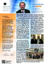 Infos aus Berlin Nr. 8 Infos aus Berlin Nr. 8
